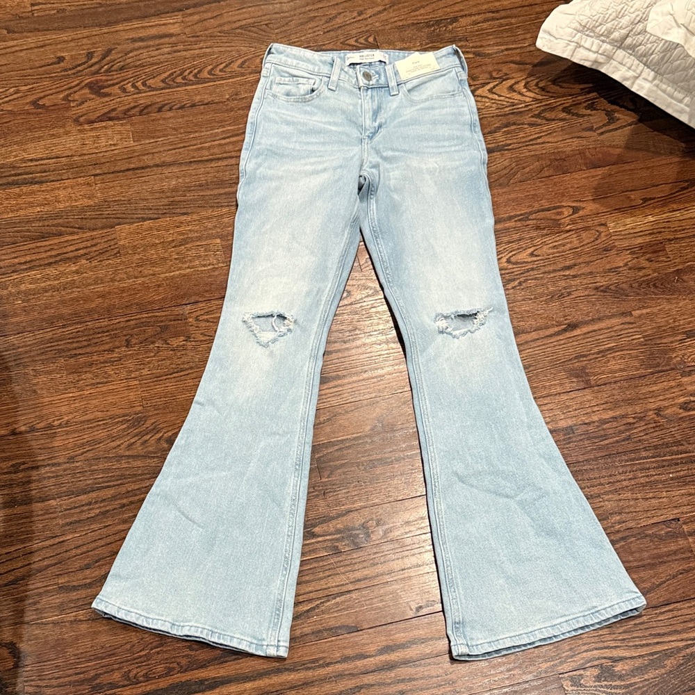 Hollister Light Wash Flare Jeans
